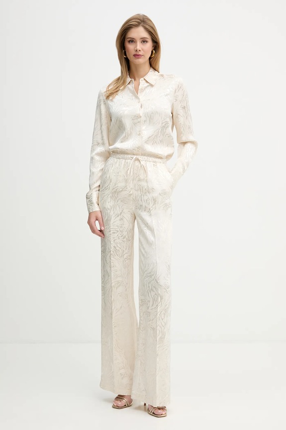 Košeľa Silvian Heach MINES GPP26027CA béžová ZS26