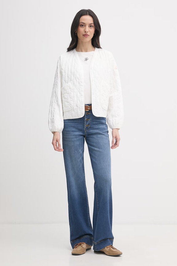 Save The Duck kurtka przejściowa damska FARA D32717W.POBY22 biały ZS26