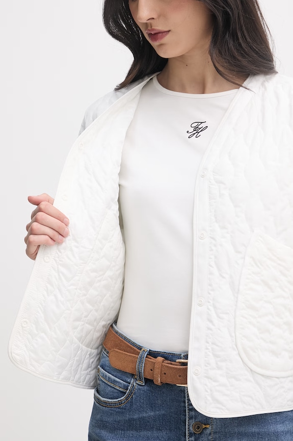 Save The Duck kurtka przejściowa damska FARA D32717W.POBY22 biały