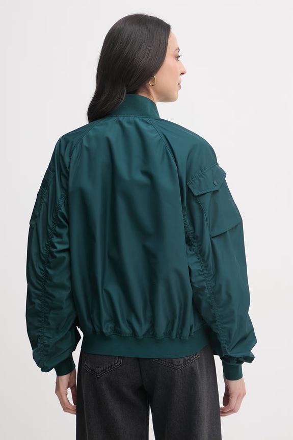 Odzież Save The Duck bomberka damska LIL D32105W.TWIL22 zielony