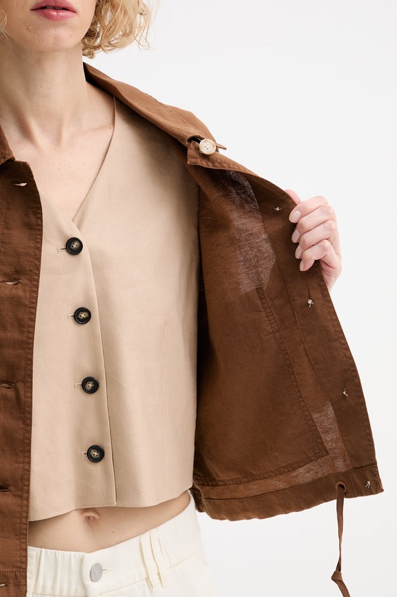 Marc O'Polo πουκάμισο γυναικείο με λινό 5000011293