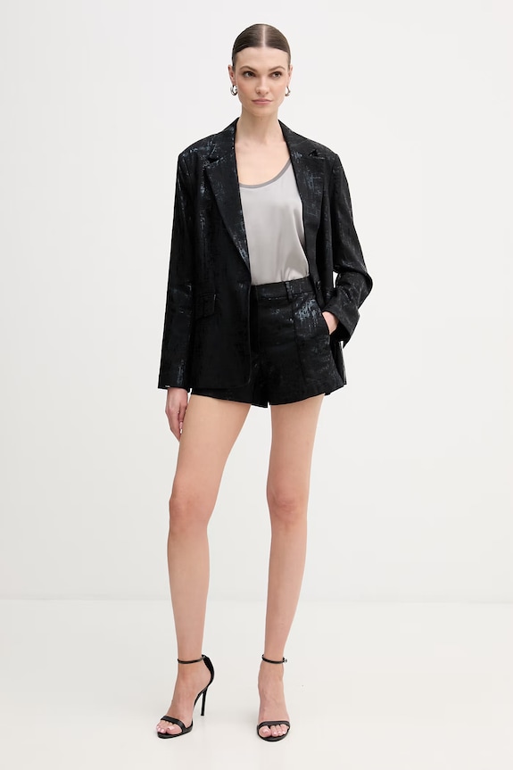 Silvian Heach jachetă cu in KHUTLO GPP26050GC negru ZS26