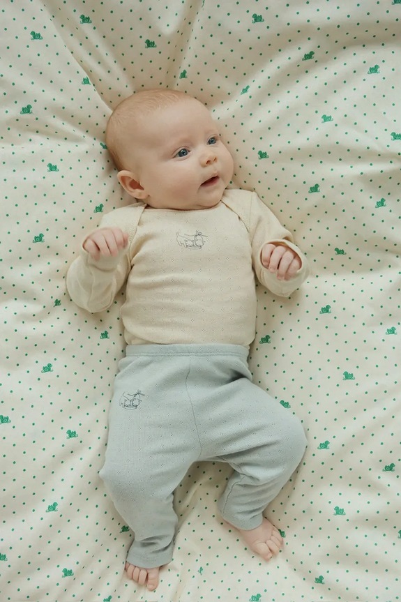 Fanga Fontana legginsy dziecięce PERLA 2 PACK PANTS OCS FA100083 beżowy