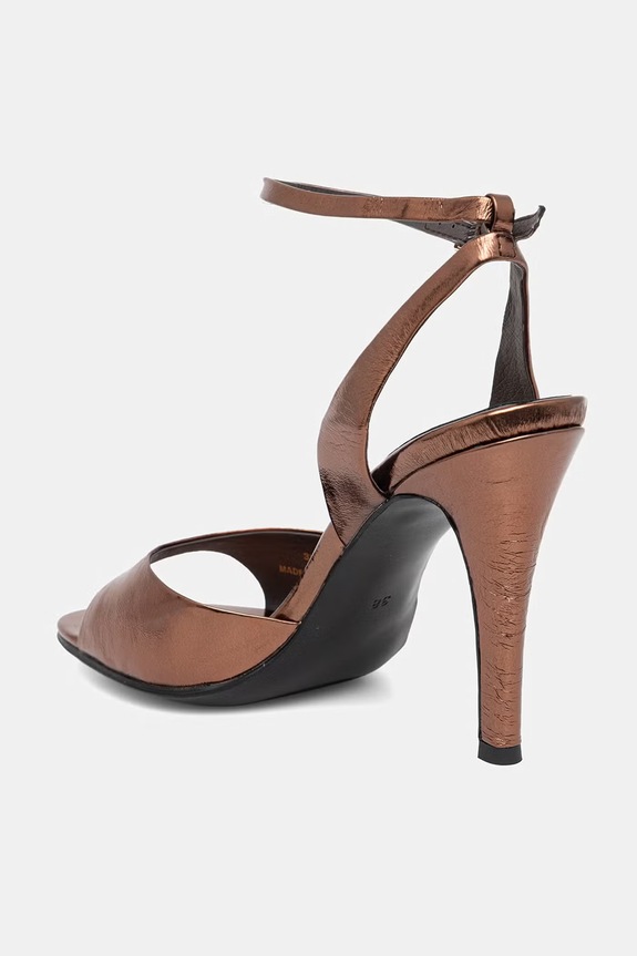 Обувь Кожаные сандалии Jeffrey Campbell Bar-Hop JC.1584.1.22 коричневый