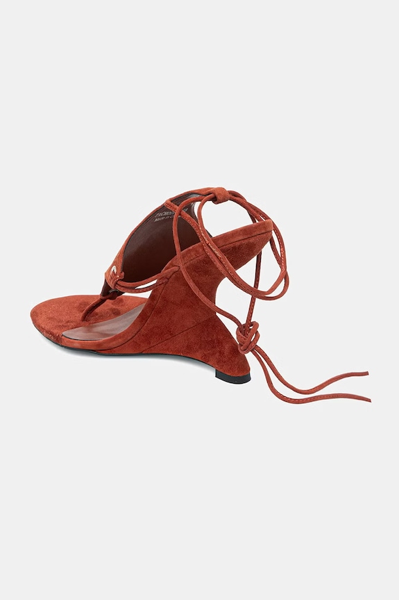 Boty Semišové sandály Jeffrey Campbell PACHOULI U239.02.012 burgundské