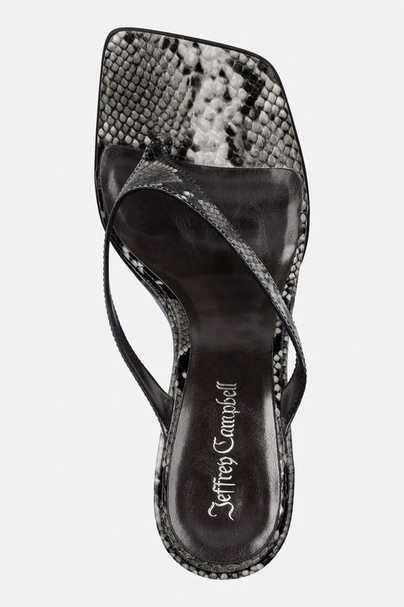 Jeffrey Campbell șlapi de piele ROMEE negru U305.02.018