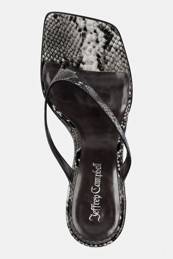 Jeffrey Campbell șlapi de piele ROMEE negru U305.02.018