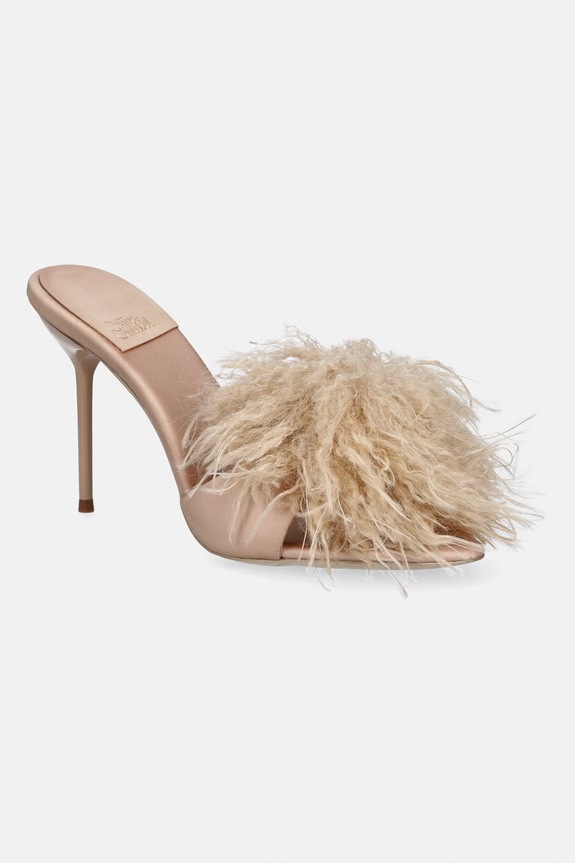 Šľapky Jeffrey Campbell Shopaholic ihličkový zlatá JC.1804.3.7