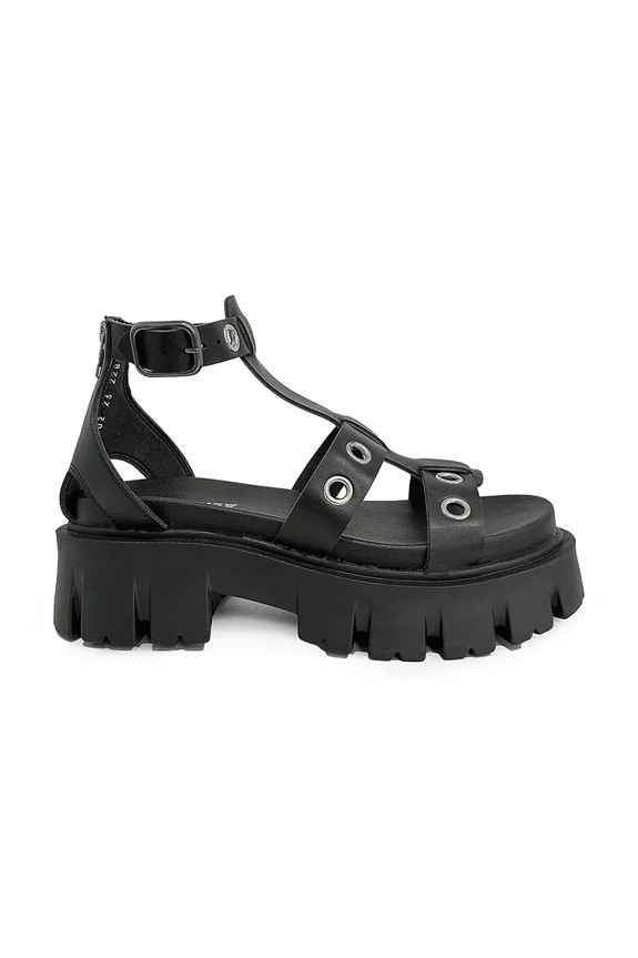 Altercore sandale pentru femei Leyla Vegan Black negru Leyla.Vegan