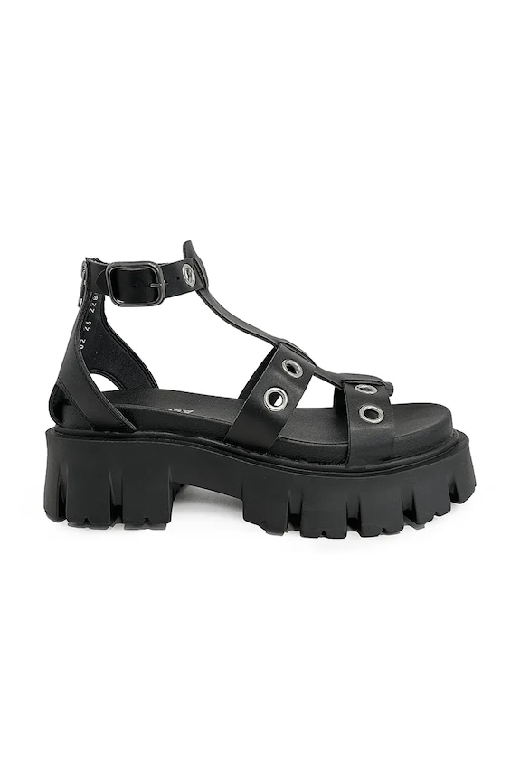 Altercore sandale pentru femei Leyla Vegan Black negru Leyla.Vegan
