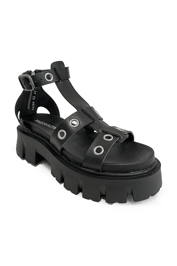 Altercore sandale pentru femei Leyla Vegan Black Leyla.Vegan negru ZS26