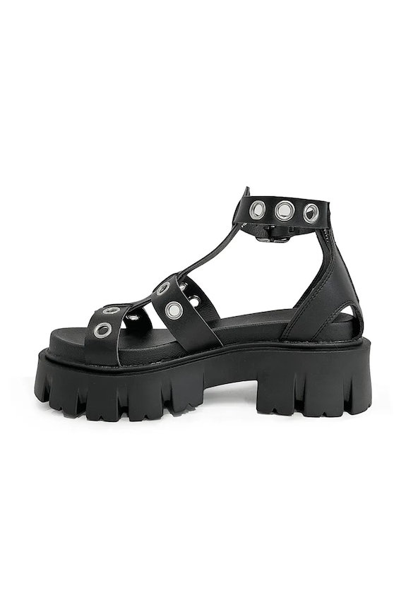 Încălțăminte Altercore sandale pentru femei Leyla Vegan Black Leyla.Vegan negru