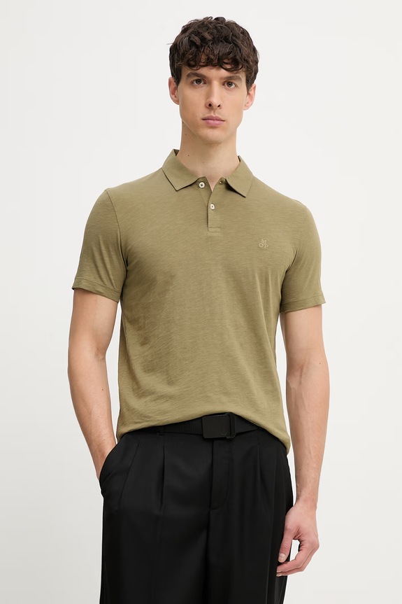 Marc O'Polo polo pentru bărbați, din bumbac verde 5000013986