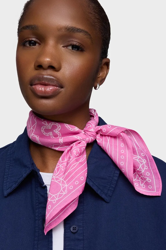 Αξεσουάρ Μαντήλι με μετάξι Tous All In 2002377413 ροζ