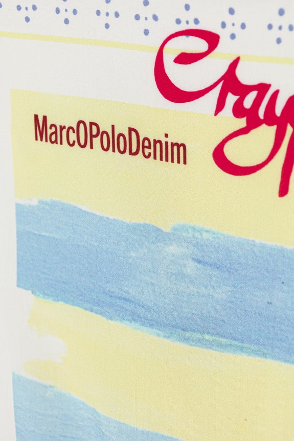 Αξεσουάρ Marc O'Polo φουλάρι γυναικείο με βισκόζη 5000010022 κίτρινο