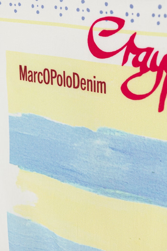 Αξεσουάρ Marc O'Polo φουλάρι γυναικείο με βισκόζη 5000010022 κίτρινο
