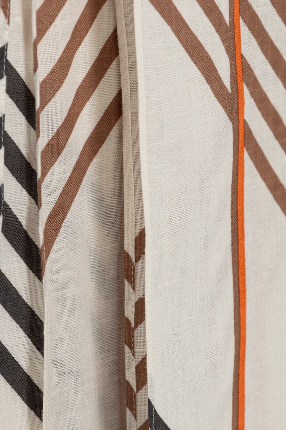 Marc O'Polo σάλι γυναικείο από πρόσμιξη λινού 5000014164 καφέ ZS26