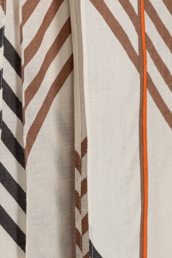 Marc O'Polo σάλι γυναικείο από πρόσμιξη λινού 5000014164 καφέ ZS26