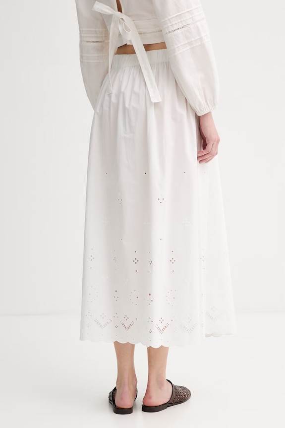 Abbigliamento Marc O'Polo gonna in cotone 5000010143 bianco