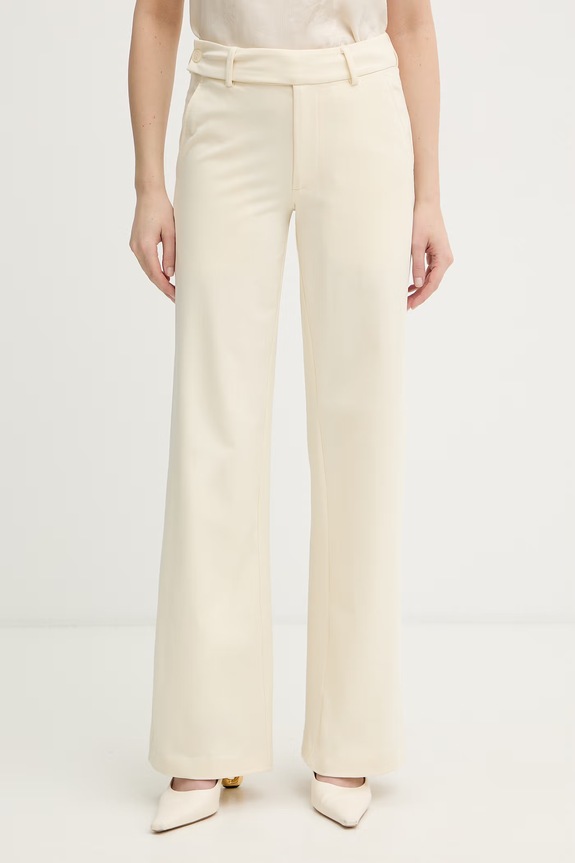Silvian Heach pantaloni RADISALE drept bej GPP26115PA