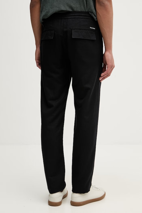 Odzież Marc O'Polo spodnie męskie z lnem 5000013922 czarny