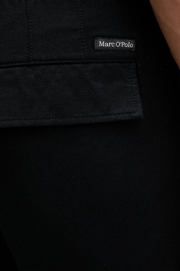 Marc O'Polo παντελόνι Ανδρικό με λινό μαύρο 5000013922