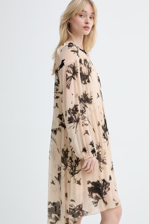 Marc O'Polo rochie babydoll din vâscoză bej 5000014062