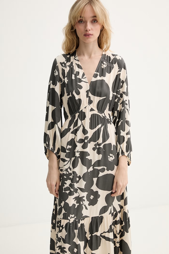 Marc O'Polo rochie de vară din vâscoză gri 5000014074