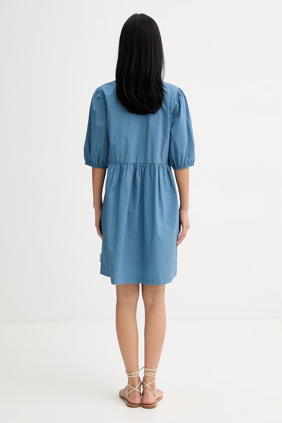 Abbigliamento Marc O'Polo vestito svasato in cotone 5000010260 blu