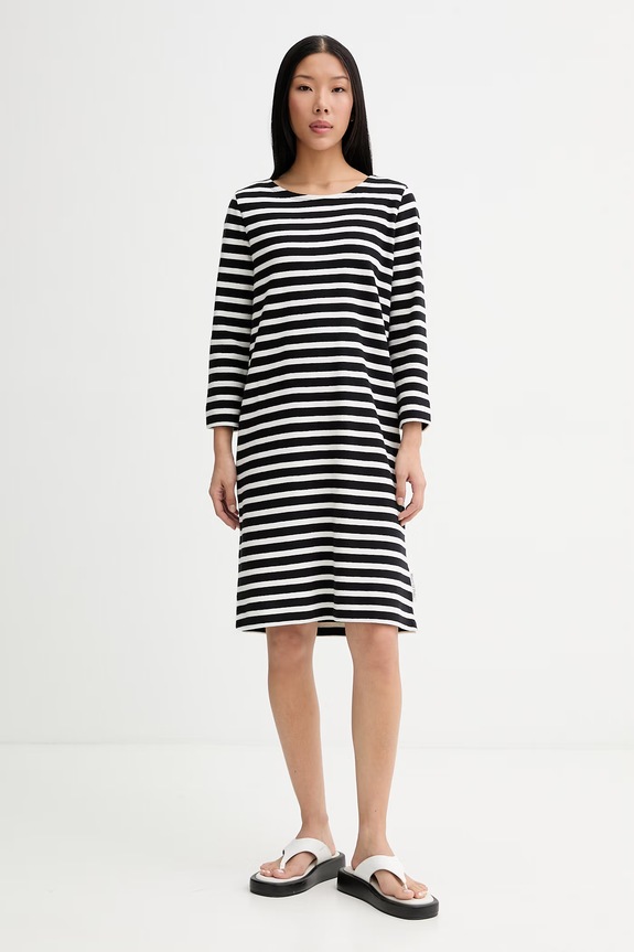 Marc O'Polo rochie din bumbac negru 5000014189