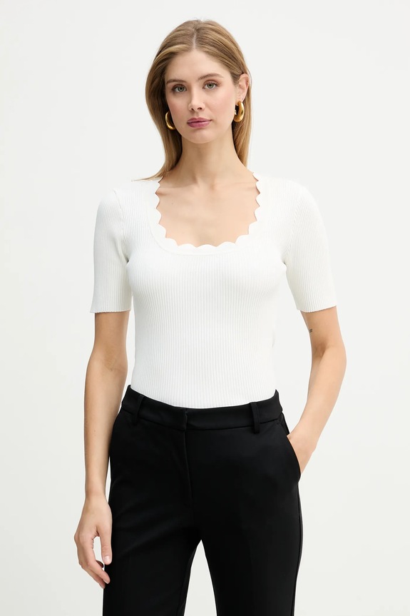 Tričko Silvian Heach ULDRIK slim béžová GPP26392MA