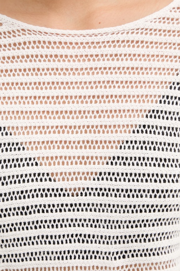 Marc O'Polo sweter damski z lnem 5000014141 beżowy