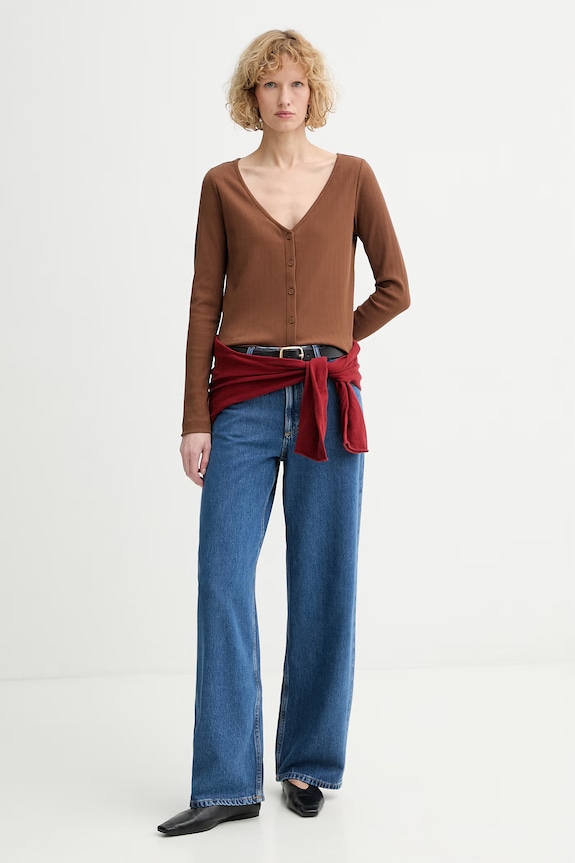 Marc O'Polo cardigan pentru femei 5000010166 maro ZS26