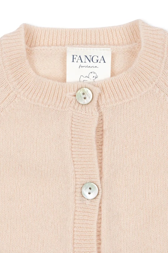 Djevojčice Vuneni dječji kardigan Fanga Fontana SAVORA DUE CARDIGAN FA100080 roza