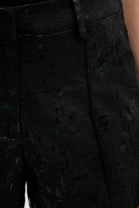 Silvian Heach pantaloni scurți cu in RABAD negru GPP26048SH