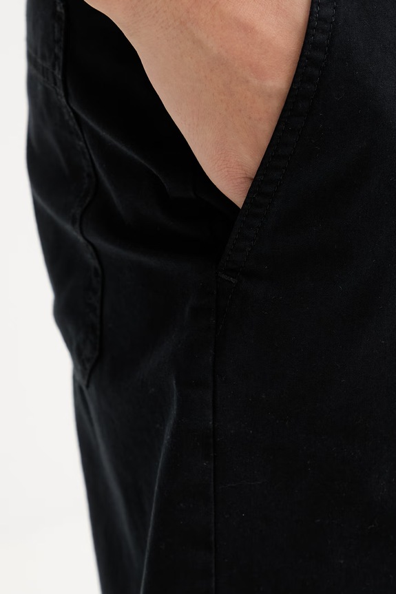 Marc O'Polo pantaloni scurți pentru femei, din bumbac cu elastan negru 5000014024