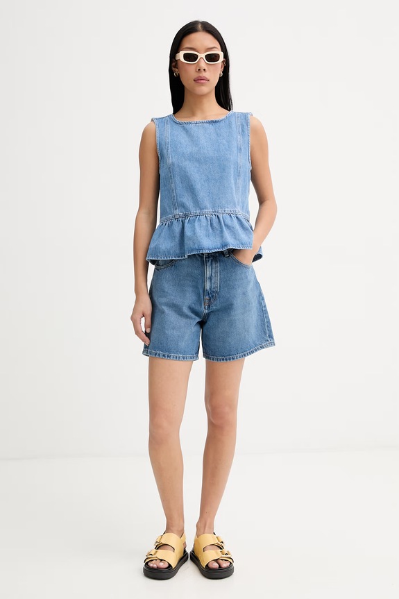 Marc O'Polo szorty damskie jeansowe 5000009787 czarny ZS26