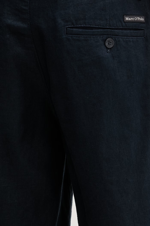 Marc O'Polo pantaloncini da uomo in lino blu navy 5000013930