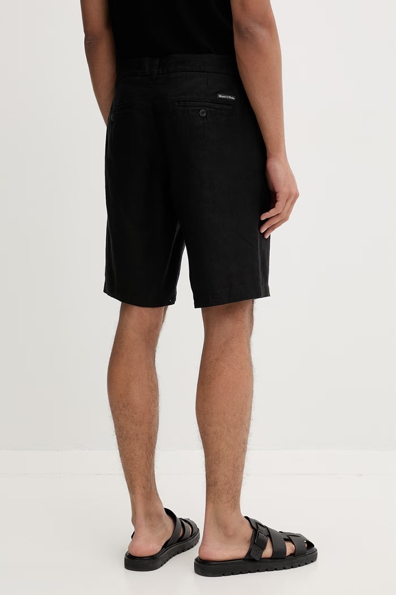 Abbigliamento Marc O'Polo pantaloncini da uomo in lino 5000013930 nero