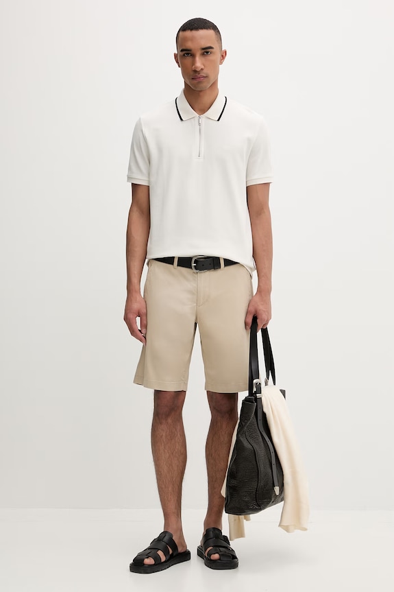 Marc O'Polo pantaloni scurți pentru bărbați, cu bumbac 5000013927 bej ZS26