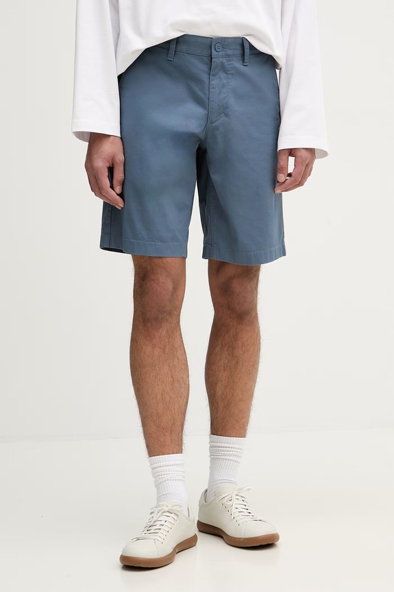 Marc O'Polo pantaloncini da uomo con cotone blu navy 5000013927