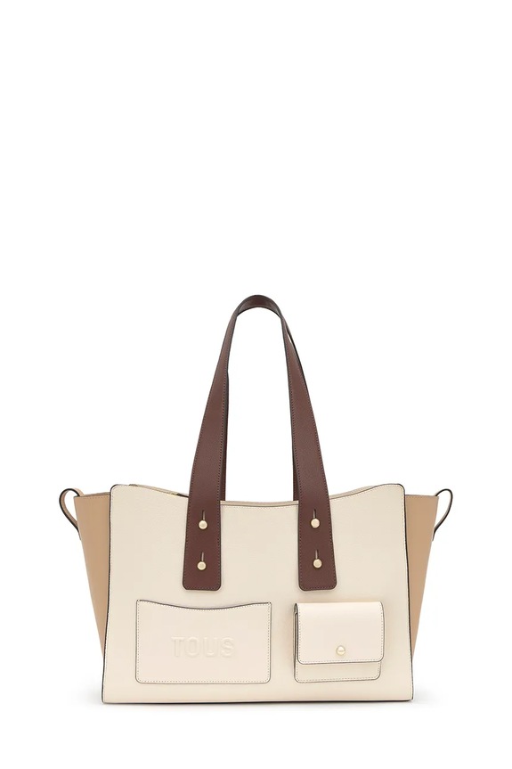 Tous torebka shopper damska 2002373502 beżowy ZS26