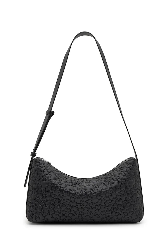Tous poșetă Puffy Bear uni negru 2002355551