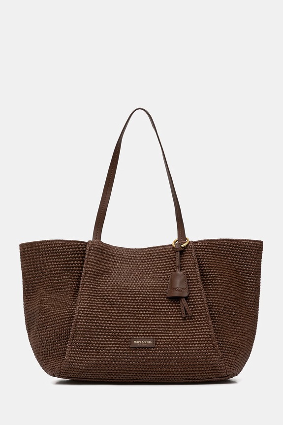 Marc O'Polo shopper torba ženska pletena rjava 5000010830