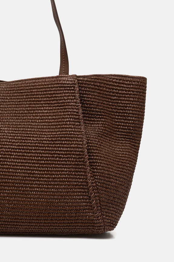 Marc O'Polo shopper torba ženska pletena rjava 5000010830