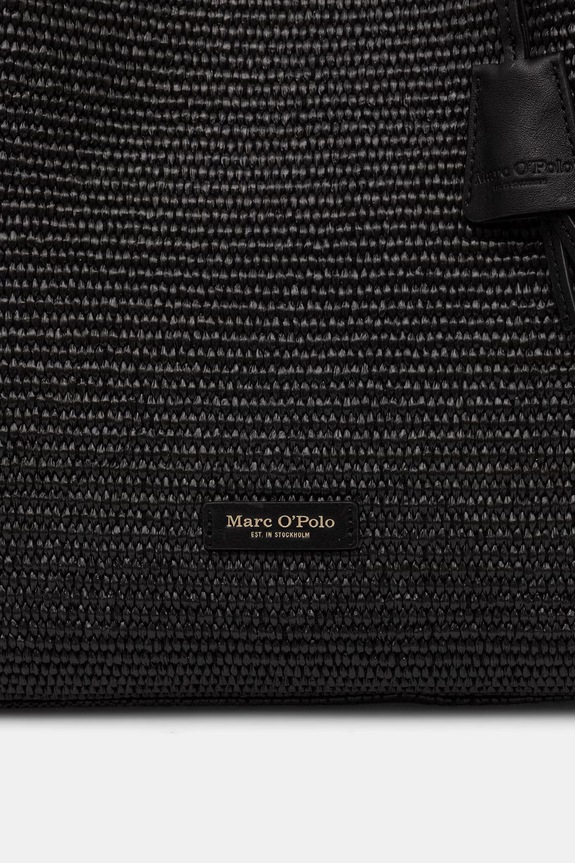 Marc O'Polo geantă shopper pentru femei împletită negru 5000010830