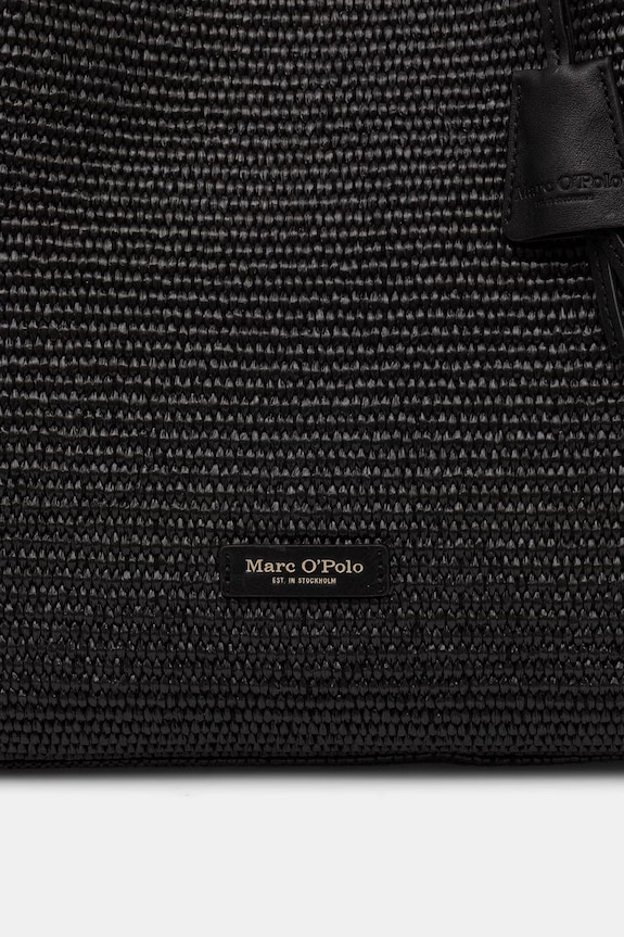 Marc O'Polo geantă shopper pentru femei împletită negru 5000010830
