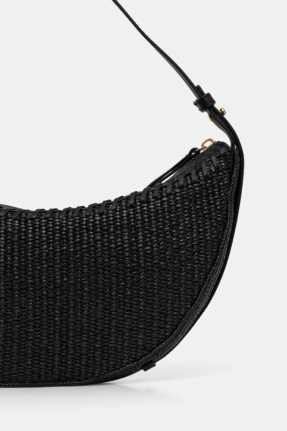 Accesorii Marc O'Polo geantă croissant pentru femei împletită 5000010833 negru