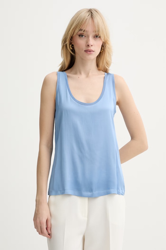Silvian Heach top GOMOS uni albastru GPP26071TO