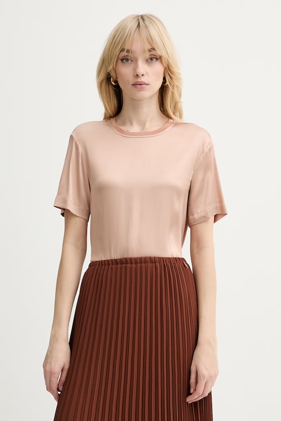 Silvian Heach bluzka RESANA z elastanem beżowy GPP26191BL